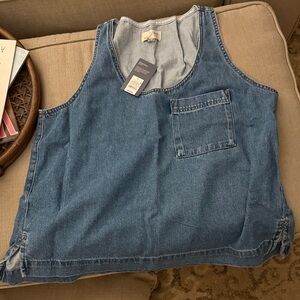 Universal Thread Blue Denim Tank Top